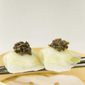 Ravioli di edamame e crema di tartufo - 2 pezzi