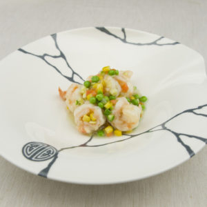 Gamberi con verdure