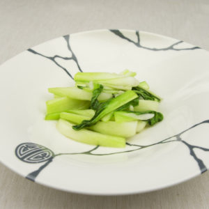 Bok choy saltata con aglio