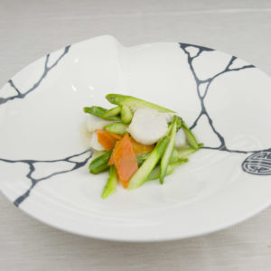 Capesante con asparagi