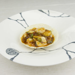 Capesante in salsa di soia nera