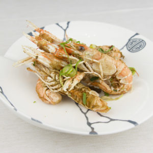 Scampi sale e pepe