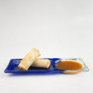Involtini fritti con banana e gambero ▲